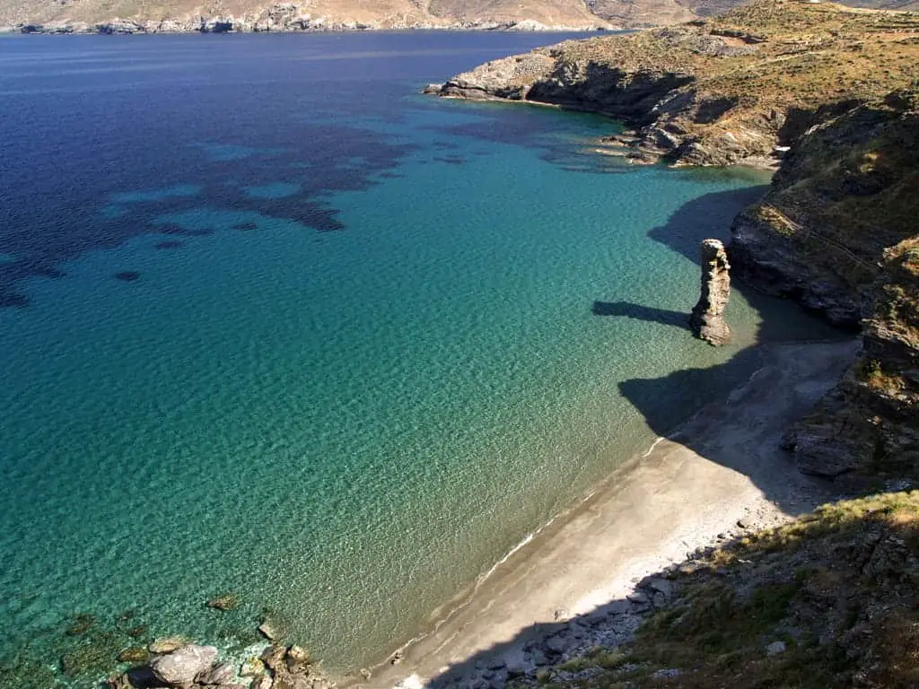 hiking andros greece