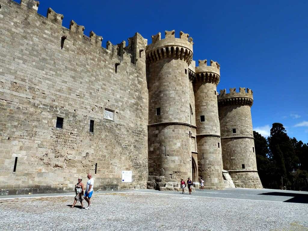 Castle of Rhodes Greece