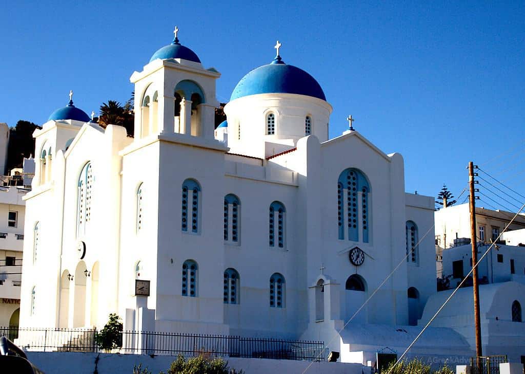 Ios Greece, Church in Hora