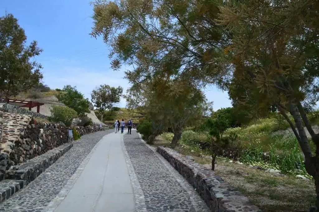 Akrotiri Archaeological Site in Santorini