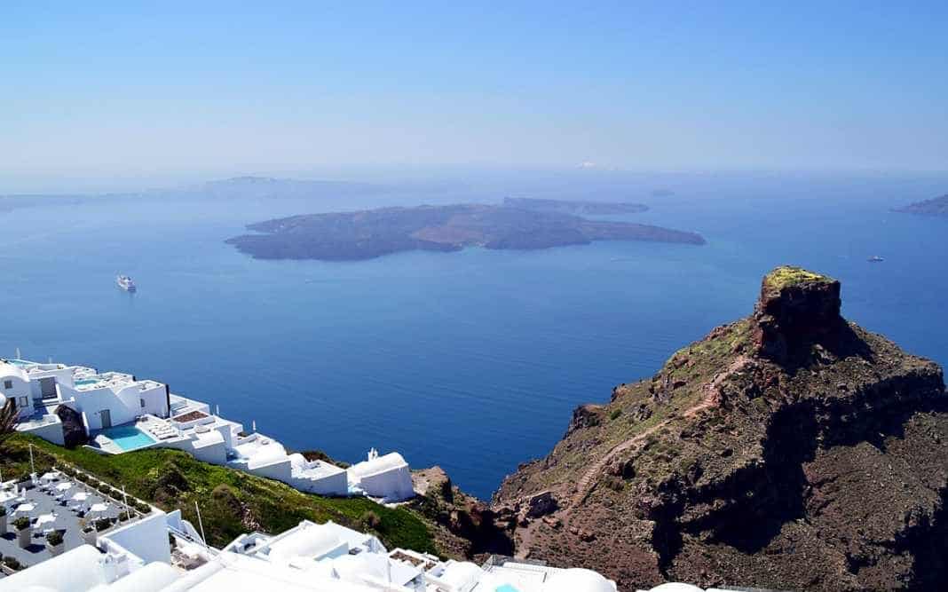The Caldera view in Santorini