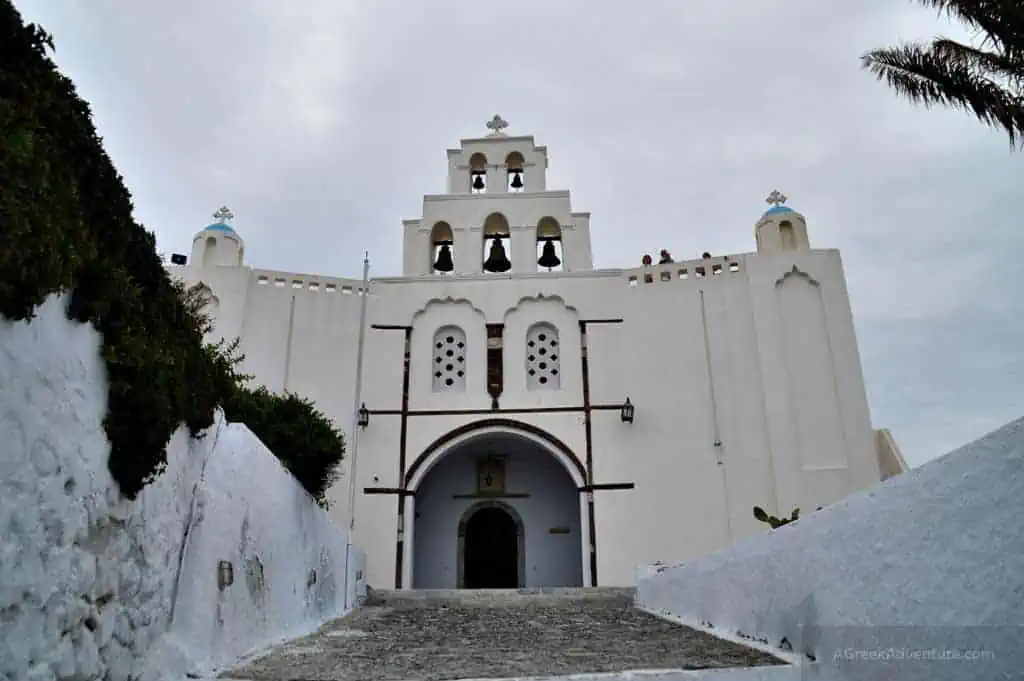 Pyrgos Santorini Village Standing Proud with Panoramic Views