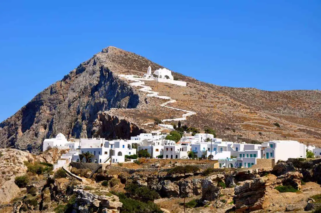 Folegandros Island in the Aegean Sea