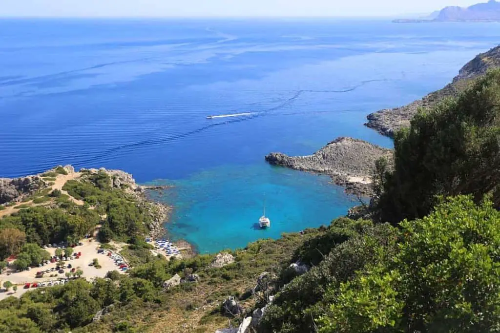 Ladiko Bay Best Beaches on Rhodes Greece