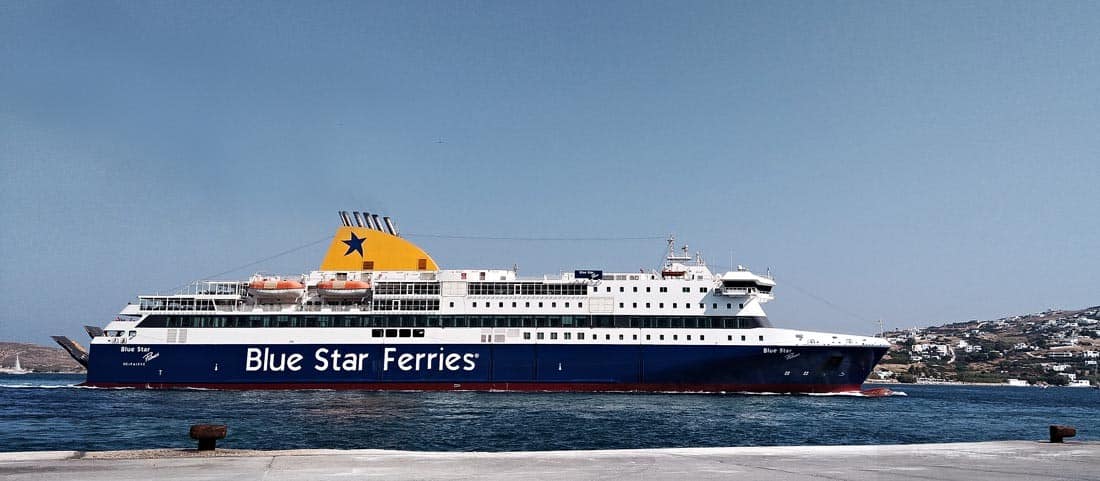 A Blue Star Ferries ship